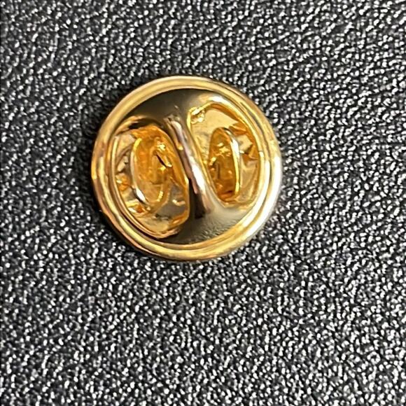 Easter Bunny Rabbit Pin with Green Rhinestone Eye - Picture 5 of 6